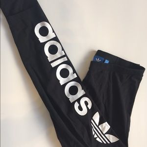 black adidas leggings